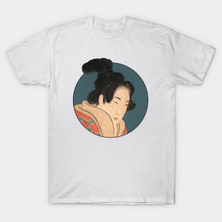 Katsushika Hokusai Portrait of a Woman T-Shirt